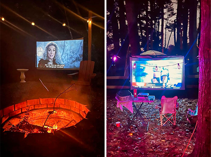Score Your Own Cinema Experience With Happrun's Bluetooth Projector For Epic Backyard Movie Nights!
