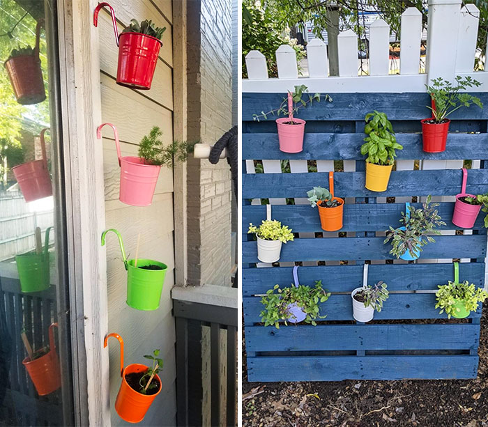 Add A Pop Of Color To Your Outdoor Space With These Ten Durable, Vibrantly-Hued Metal Hanging Pots