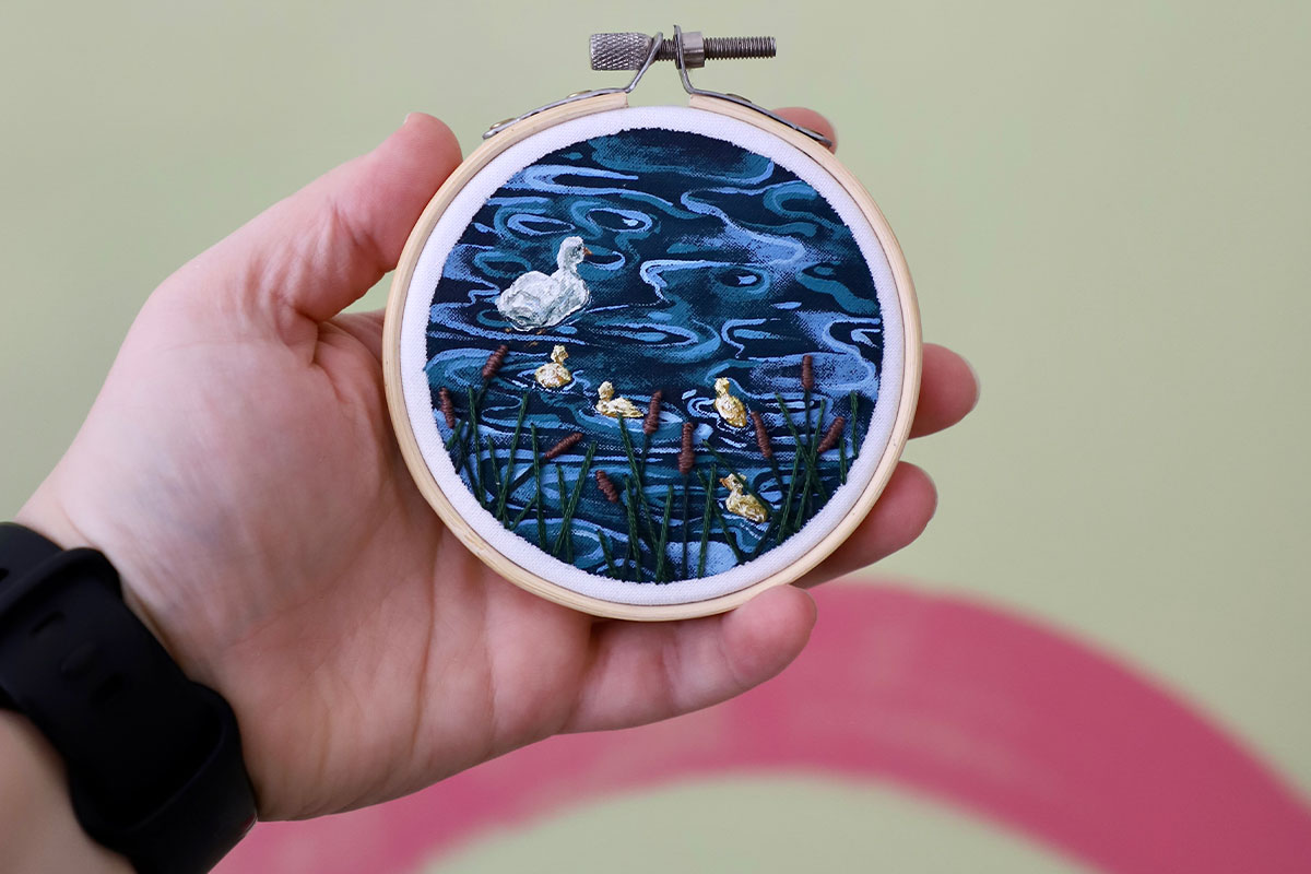 I Combine Painting And Embroidery To Make MixedMedia Animal Artworks