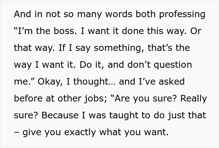 A Woman Does The Job The Boss’s Way, Keeps The Receipt For Their Mistake When It Backfires A Woman Does The Job The Boss’s Way, Keeps The Receipt For Their Mistake When It Backfires