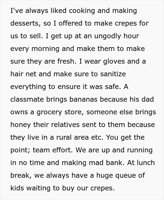 Teen Forbidden From Selling Crepes As Others Can’t Take The Competition, Maliciously Complies Teen Forbidden From Selling Crepes As Others Can’t Take The Competition, Maliciously Complies