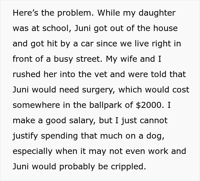 “AITA For Euthanizing My Daughter’s Emotional Support Animal For Her Own Sake?” “AITA For Euthanizing My Daughter’s Emotional Support Animal For Her Own Sake?”