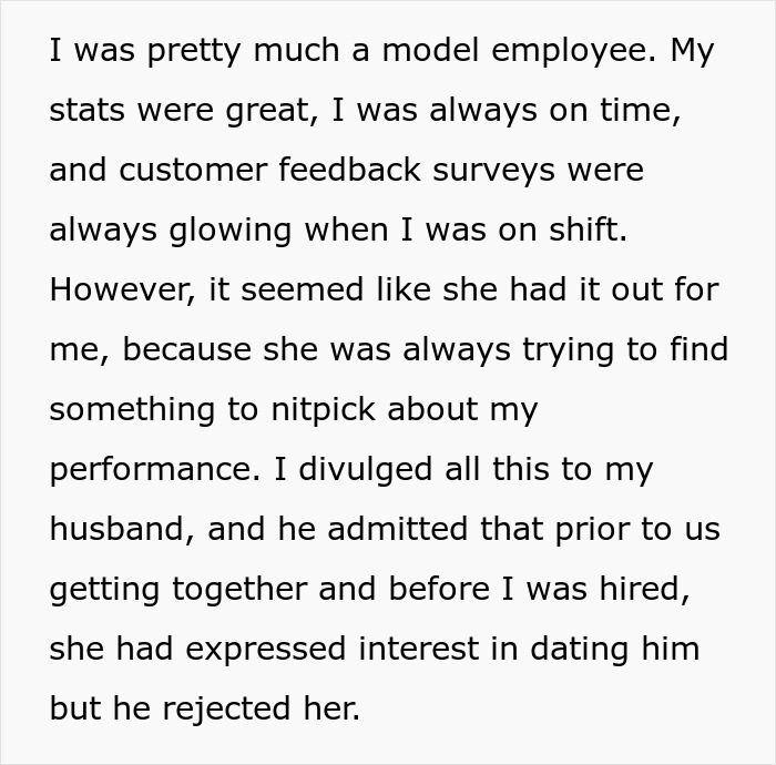 Woman Gets Petty Revenge On Manager Who Wanted To Steal Her Husband