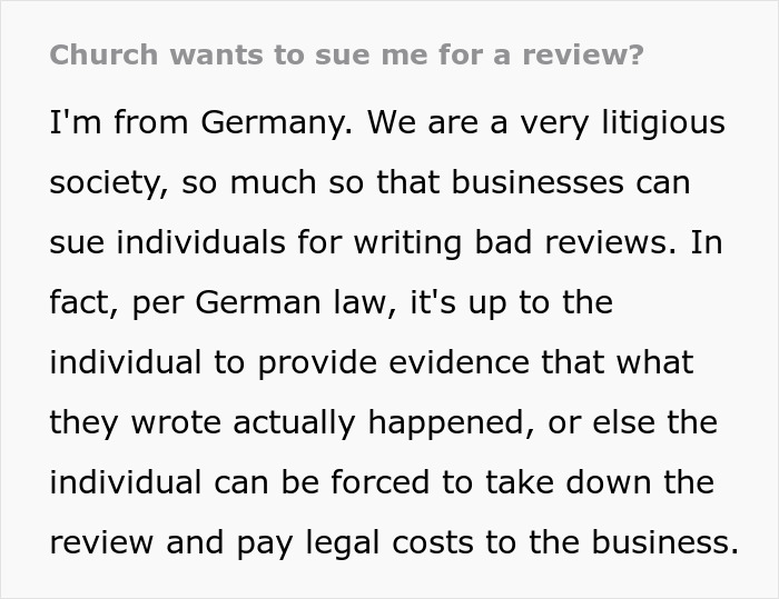 Church Demands Tradesman Take Down A Review Or Get Sued, He Shuts Them Down With Another Review Church Demands Tradesman Take Down A Review Or Get Sued, He Shuts Them Down With Another Review