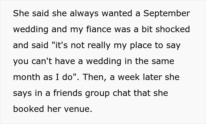 Woman Sets Her Wedding Date A Day After Her Best Friend's Ceremony, Guests Decline Her Invitation Woman Sets Her Wedding Date A Day After Her Best Friend's Ceremony, Guests Decline Her Invitation