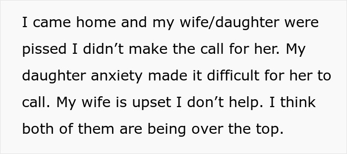 Family Drama Ensues Over Dad Refusing To Order Pizza For Socially Anxious Daughter Staying At Home Family Drama Ensues Over Dad Refusing To Order Pizza For Socially Anxious Daughter Staying At Home