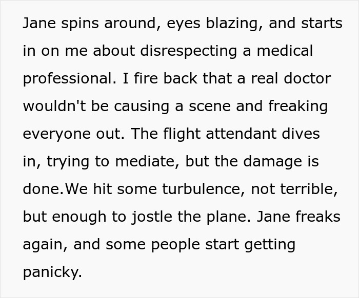 Man Seeks Support Online: "AITA For Telling A Doctor To Shut Up On A Turbulent Flight?" Man Seeks Support Online: "AITA For Telling A Doctor To Shut Up On A Turbulent Flight?"
