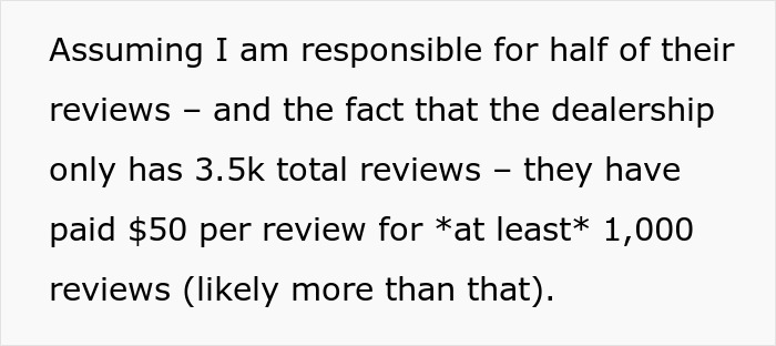 “Nearly 3.5k Total Reviews”: Car Dealership Tries To Bait And Switch The Wrong Customer “Nearly 3.5k Total Reviews”: Car Dealership Tries To Bait And Switch The Wrong Customer