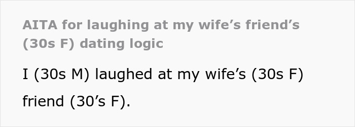 Guy Laughs At 30 Y.O. Woman’s Unrealistic Expectation Of Rejected Guys Winning Her Heart Over Slowly Guy Laughs At 30 Y.O. Woman’s Unrealistic Expectation Of Rejected Guys Winning Her Heart Over Slowly