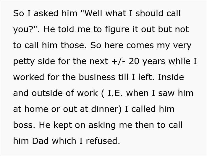"Figure It Out": Son Calls His Dad 'Boss' For 20 Years As Malicious Compliance