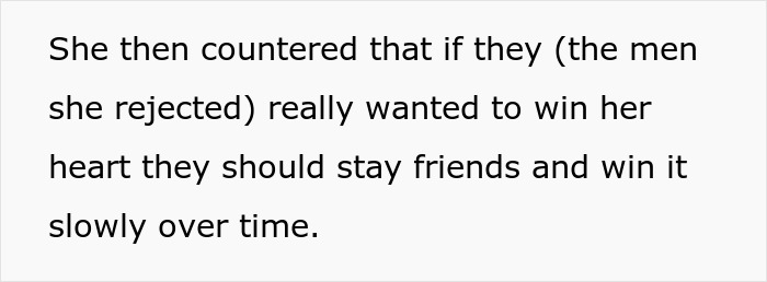 Guy Laughs At 30 Y.O. Woman’s Unrealistic Expectation Of Rejected Guys Winning Her Heart Over Slowly Guy Laughs At 30 Y.O. Woman’s Unrealistic Expectation Of Rejected Guys Winning Her Heart Over Slowly