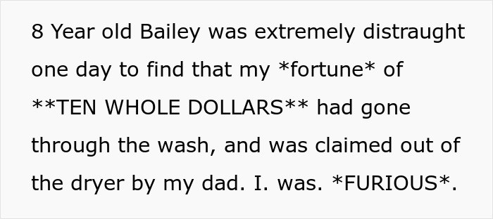 Family Tradition: Whoever Unloads The Dryer Keeps What's In The Pockets, It Backfires Family Tradition: Whoever Unloads The Dryer Keeps What's In The Pockets, It Backfires