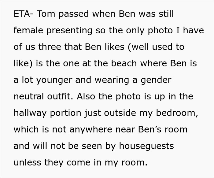 Mom Agrees To Hide All Photos Of Her Son Pre-Transition Except For One, Gets Called Cruel Mom Agrees To Hide All Photos Of Her Son Pre-Transition Except For One, Gets Called Cruel