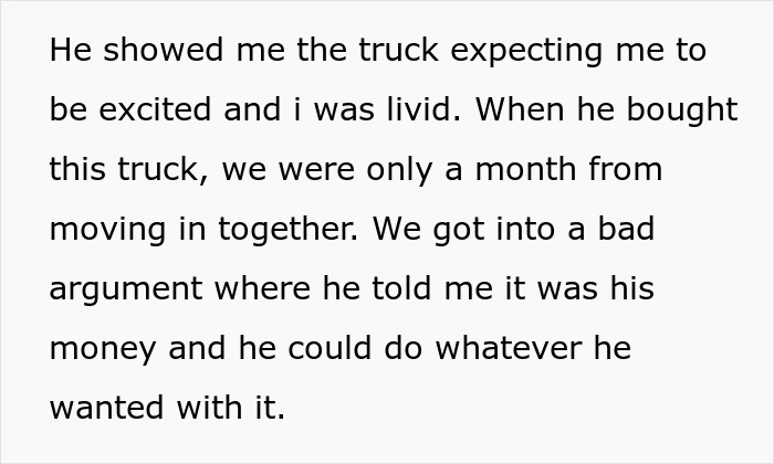“I Was Livid”: Man Puts Himself In Financial Jeopardy With $87K Truck, GF Refuses To Move In Anymore