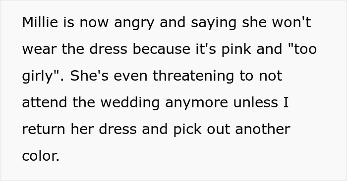 "It's Pink And Too Girly": Sister Refuses To Be In Wedding Because Of Dress