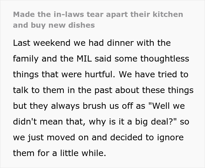 Couple Tricks In-Laws Into Replacing All Of Their Plates As Payback For Constant Hurtful Comments