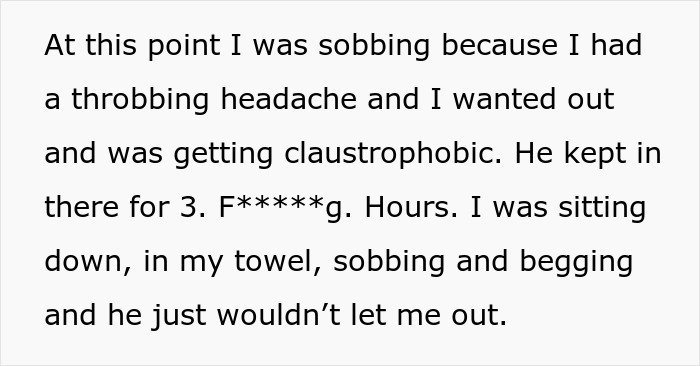“I Called The Police”: Guy Can’t Stand GF’s Smell, Locks Her In The Bathroom For 3 Hours “I Called The Police”: Guy Can’t Stand GF’s Smell, Locks Her In The Bathroom For 3 Hours