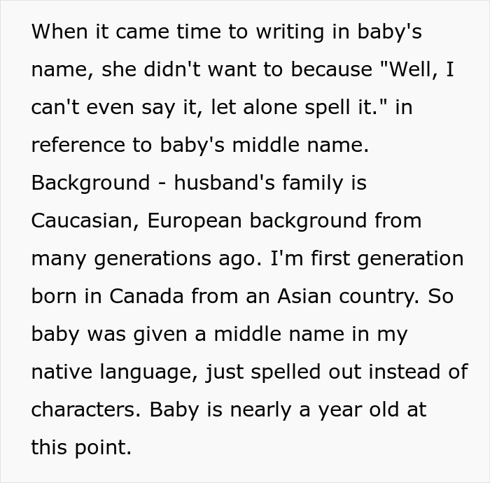 MIL Refuses To Learn To Even Spell Baby’s Name, Refuses To Write It As It’s Not ‘Normal’