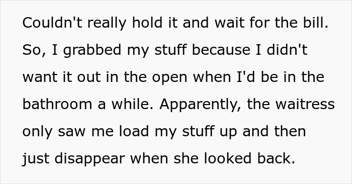 Customer Can’t Hold It In, Runs To Bathroom With Bill Left Unpaid, Is Welcomed Back By Police Customer Can’t Hold It In, Runs To Bathroom With Bill Left Unpaid, Is Welcomed Back By Police