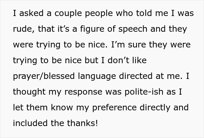 Woman Shuts Down Religious Email At Work, Says “I Don’t Like Prayer/Blessed Language Directed At Me” Woman Shuts Down Religious Email At Work, Says “I Don’t Like Prayer/Blessed Language Directed At Me”