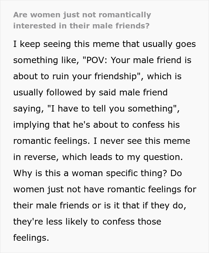 Men Keep Falling In For Their Female Best Friends, Women Explain Why It Doesn’t Happen To Them Men Keep Falling In For Their Female Best Friends, Women Explain Why It Doesn’t Happen To Them