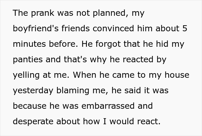 Man Tries Blaming GF For Prank Gone Wrong, Comes Crawling Back Next Day, Leaving Her Confused Man Tries Blaming GF For Prank Gone Wrong, Comes Crawling Back Next Day, Leaving Her Confused