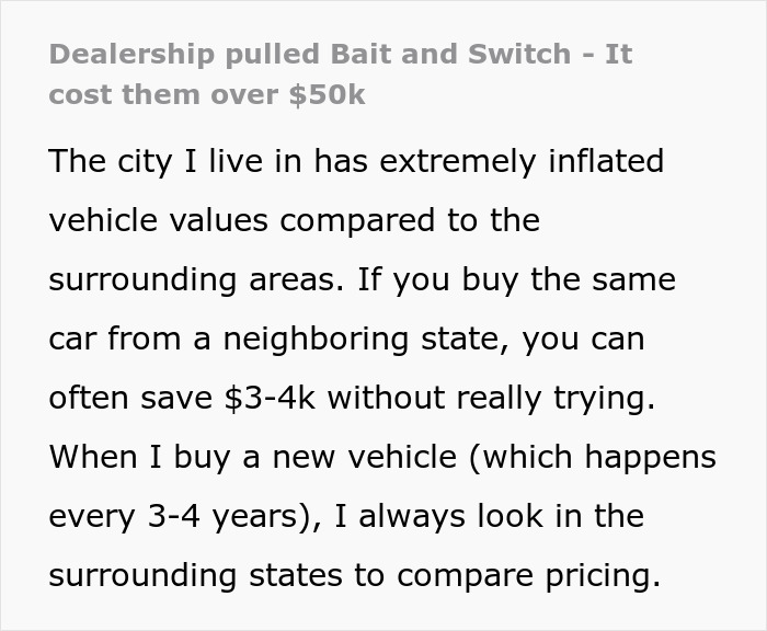 “Nearly 3.5k Total Reviews”: Car Dealership Tries To Bait And Switch The Wrong Customer “Nearly 3.5k Total Reviews”: Car Dealership Tries To Bait And Switch The Wrong Customer