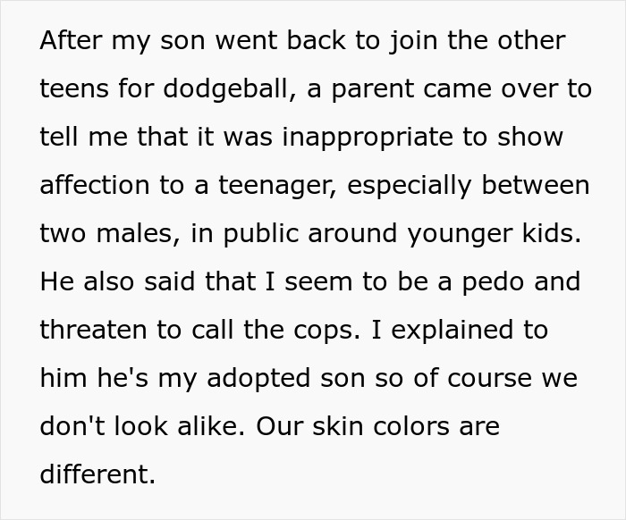 Man Called Out In Public For Being “Inappropriate” With His Adopted Teen, Is Merely Caring For Kid Man Called Out In Public For Being “Inappropriate” With His Adopted Teen, Is Merely Caring For Kid