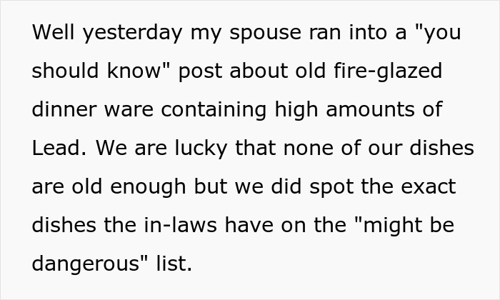 Couple Tricks In-Laws Into Replacing All Of Their Plates As Payback For Constant Hurtful Comments Couple Tricks In-Laws Into Replacing All Of Their Plates As Payback For Constant Hurtful Comments