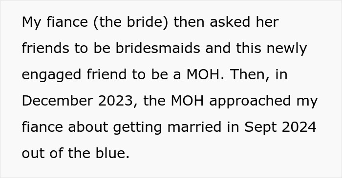 Woman Sets Her Wedding Date A Day After Her Best Friend's Ceremony, Guests Decline Her Invitation Woman Sets Her Wedding Date A Day After Her Best Friend's Ceremony, Guests Decline Her Invitation