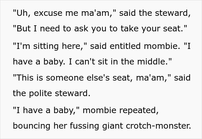 Flight Attendant Loses His Patience With Entitled Mom Who Just "Can't Sit In The Middle" Flight Attendant Loses His Patience With Entitled Mom Who Just "Can't Sit In The Middle"