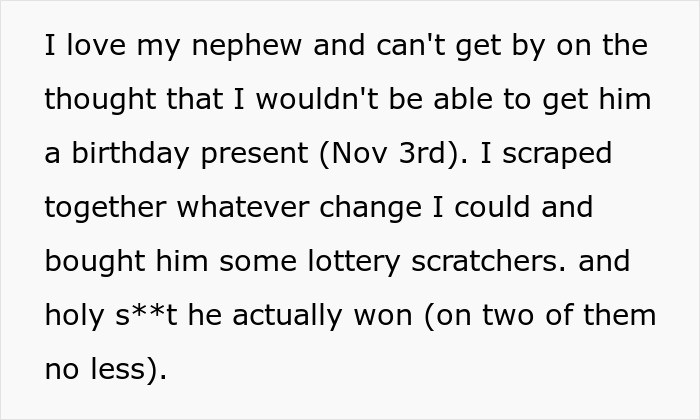 "I Really Need All Of It": Nephew Wins Lottery Money, Ticket Gifter Wants 75% Of It Back