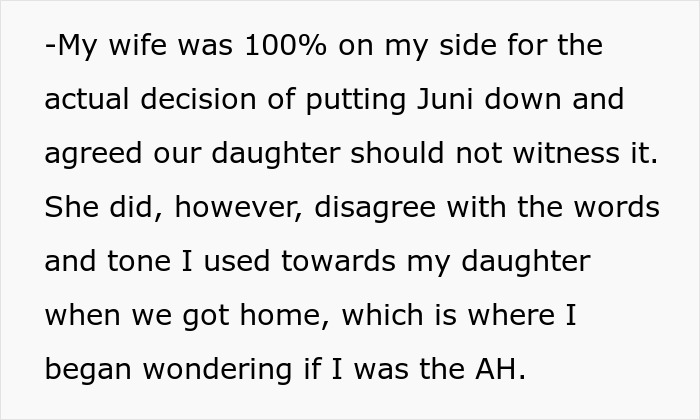 “AITA For Euthanizing My Daughter’s Emotional Support Animal For Her Own Sake?” “AITA For Euthanizing My Daughter’s Emotional Support Animal For Her Own Sake?”