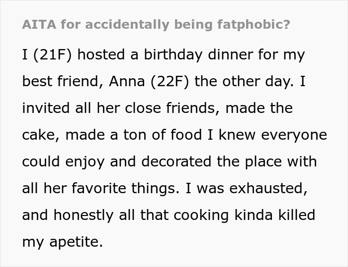 B-Day Dinner Brings Chaos After Woman’s Words That She Can’t Eat Much Cake Get Misunderstood B-Day Dinner Brings Chaos After Woman’s Words That She Can’t Eat Much Cake Get Misunderstood