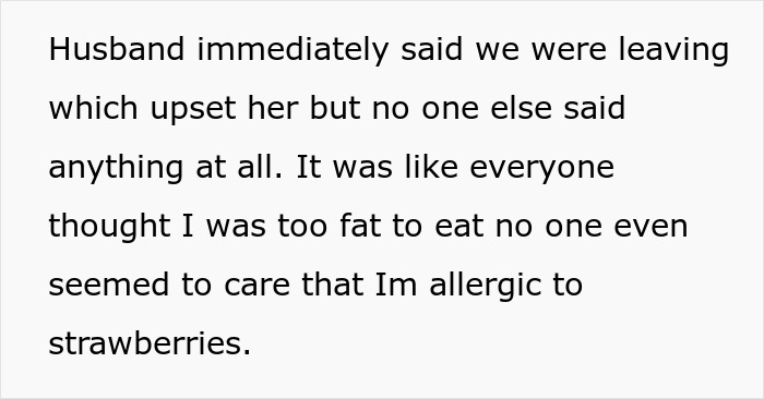 Woman Who Called Her Daughter-In-Law “Too Fat To Eat Dinner” Is Shocked When She Leaves