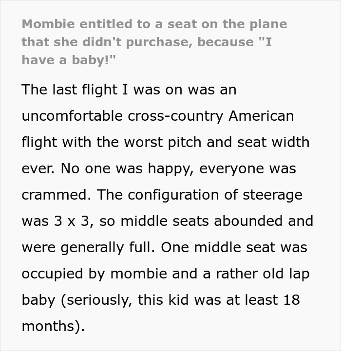 Flight Attendant Loses His Patience With Entitled Mom Who Just "Can't Sit In The Middle"