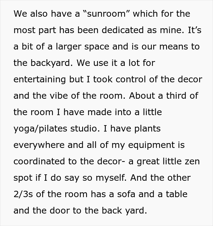 Woman Doesn’t Let Husband Invade Her Personal Corner At Home With His Peloton, Drama Ensues Woman Doesn’t Let Husband Invade Her Personal Corner At Home With His Peloton, Drama Ensues