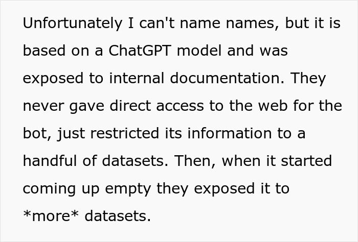 Company Bought An AI Machine To Answer Internal Questions, And It Malfunctions So Bad It’s Funny Company Bought An AI Machine To Answer Internal Questions, And It Malfunctions So Bad It’s Funny