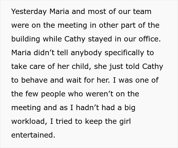 Woman Leaves 7-Year-Old Daughter At The Office, Is Mad To Find Male Colleague Playing With Her