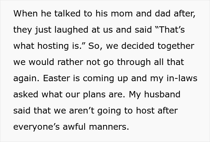 Couple Refuses To Host Obnoxious In-Laws Anymore, Family Drama Ensues
