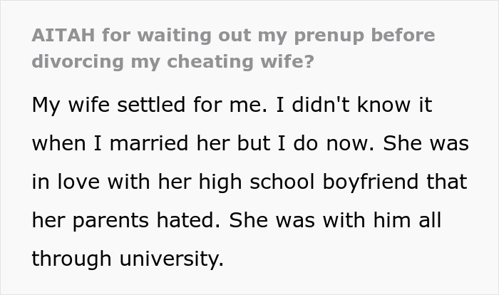 Man Doesn't Divorce Cheating Wife Until Their 10th Anniversary To Score On Their Prenup