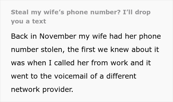 Wife Gets Her Phone Number Stolen, Husband Gets Back At Scammers With Petty Revenge