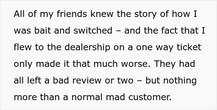 “Nearly 3.5k Total Reviews”: Car Dealership Tries To Bait And Switch The Wrong Customer “Nearly 3.5k Total Reviews”: Car Dealership Tries To Bait And Switch The Wrong Customer