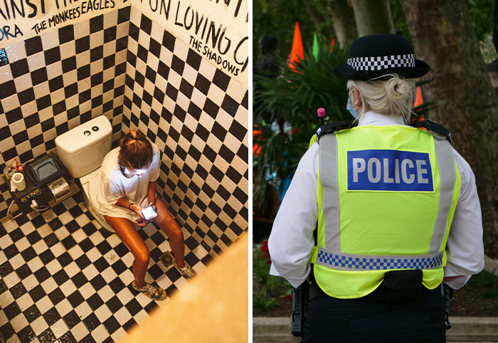 Customer Can’t Hold It In, Runs To Bathroom With Bill Left Unpaid, Is Welcomed Back By Police