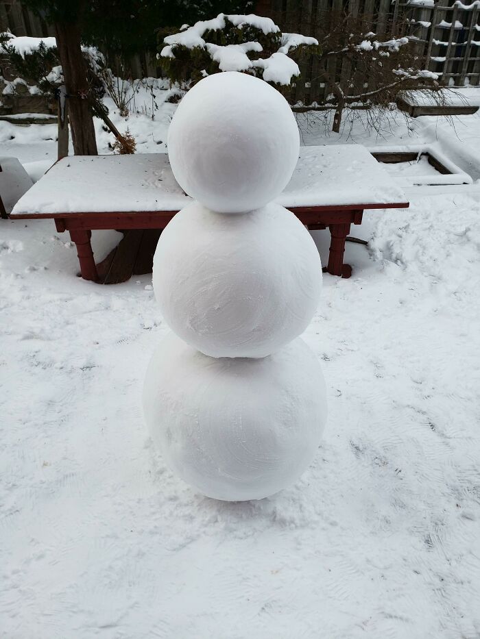 I Made A Very Round Snowman