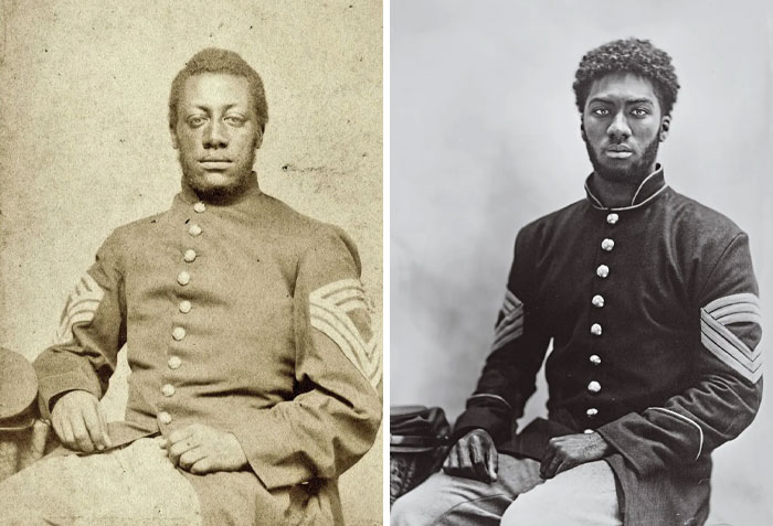 6 Side-By-Side Portraits Of Black Civil War Heroes And Their Direct Descendants 6 Side-By-Side Portraits Of Black Civil War Heroes And Their Direct Descendants