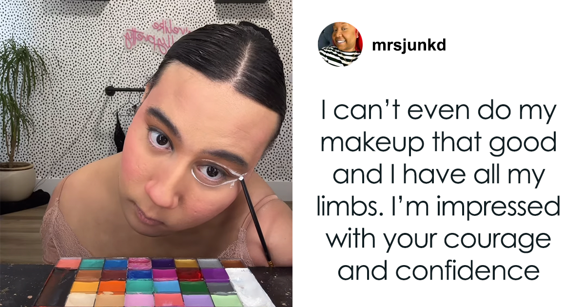 Makeup Artist With No Arms Or Legs Amazes Viewers With Captivating Professional Looks