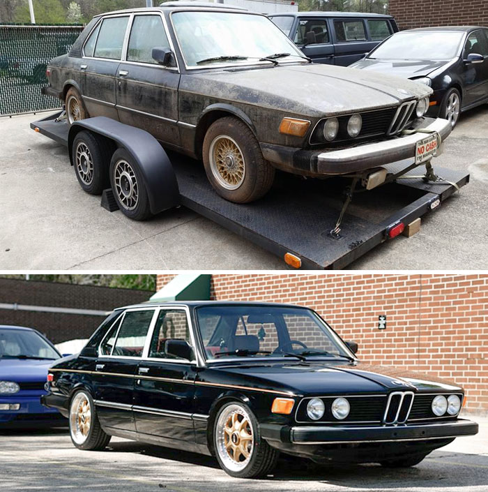Before And After Photos Of An E12 I Had To Refurbish In The Workshop Last Weekend For Our Exhibition