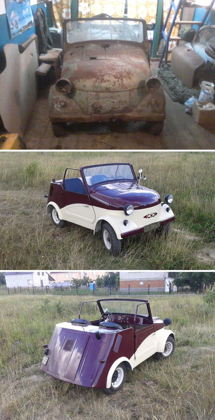 I Found A Rusty Morgunovka (SeAZ S-3A From 1960) In My Neighbor’s Garage, Installed A CVT And Made A "Candy" Out Of It ⁠