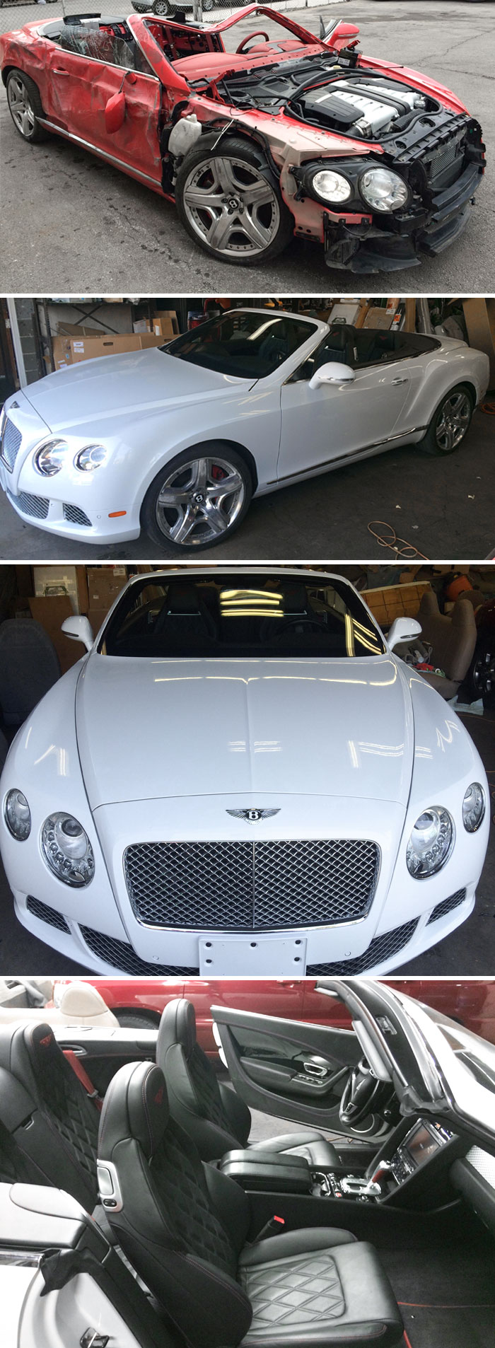 Before And After From A Few Years Ago. I Work In My Family’s Glass, Interior, Sunroof, And Convertible Workshop